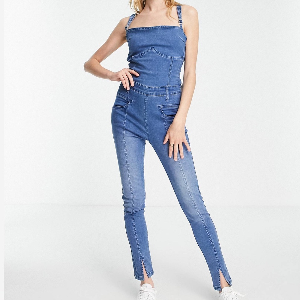 ASOS | DTT Skinny Overall Jumpsuit w/ Tie Back